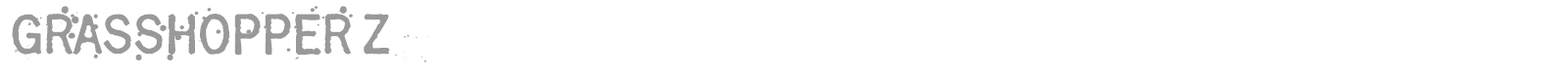 Grasshopper Z font preview